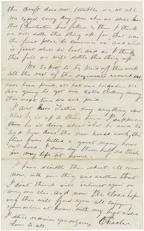 Lot #418 7th Massachusetts Infantry Handwritten Letter Signed - Image 3