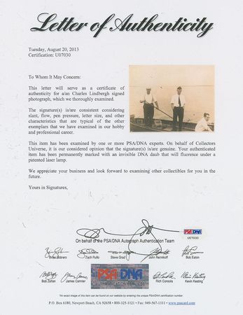 Lot #439 Charles Lindbergh: Lindbergh adrift during his triumphant 1927 North American tour - Image 2