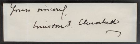Lot #304 Winston Churchill Signature - Image 2
