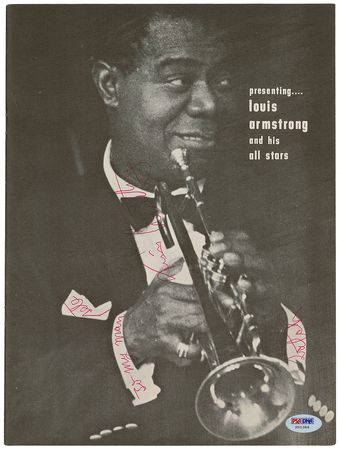 Lot #595 Louis Armstrong Program - Image 1