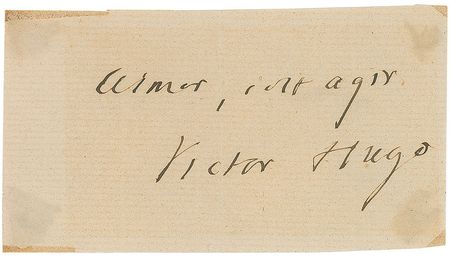 Lot #537 Victor Hugo Signature - Image 2