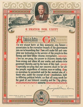 Lot #89 Dwight D. Eisenhower Broadside - Image 1