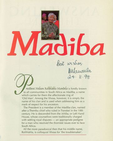 Lot #312 Nelson Mandela Book - Image 1