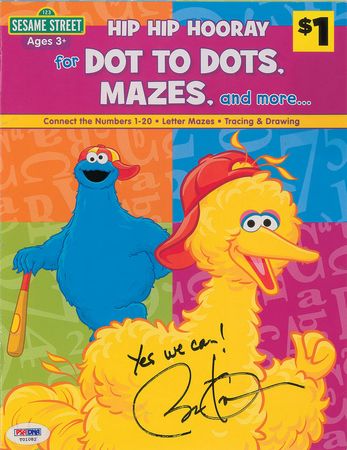 Lot #113 Barack Obama: Sesame Street Big Bird book signed during the 2012 campaign - Image 1