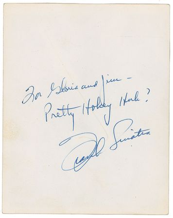 Lot #601 Frank Sinatra Signed Photograph - Image 1