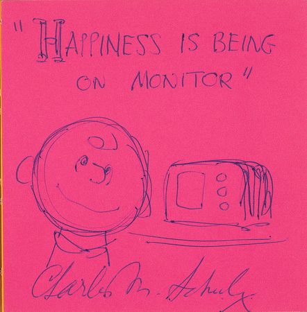 Lot #520 Charles Schulz Sketch in Book - Image 1