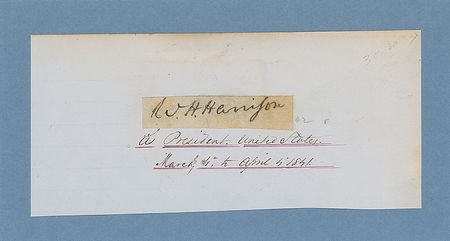 Lot #20 William Henry Harrison: Bold signature of the rarest president - Image 2
