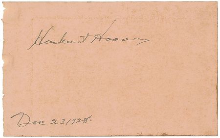 Lot #120 William H. Taft and Herbert Hoover Signatures - Image 1