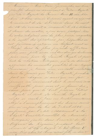 Lot #350 Ferdinand II Signed Letter - Image 1