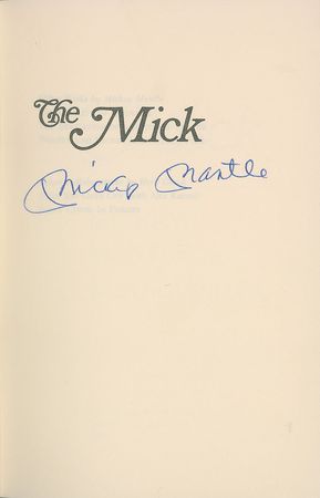 Lot #856 Mickey Mantle Book - Image 1