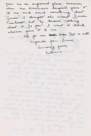 Lot #345 Millvina Dean Handwritten Letter Signed - Image 2