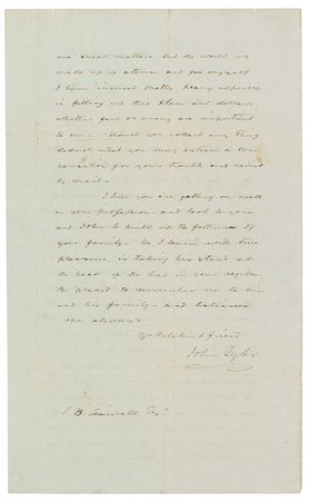 Lot #23 John Tyler: The ex-president collects on small debts: “These are small matters, but the world is made up of atoms” - Image 2