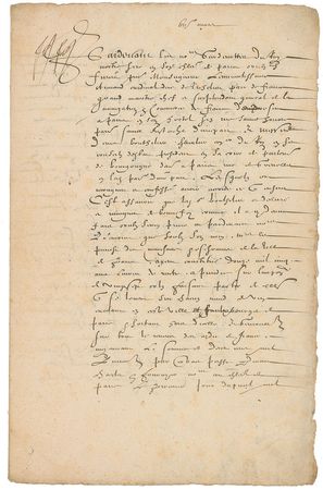 Lot #315 Cardinal Richelieu Signed Document - Image 1