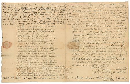 Lot #177 Maryland: Charles Carroll of Carrollton Handwritten Letter Signed - Image 1