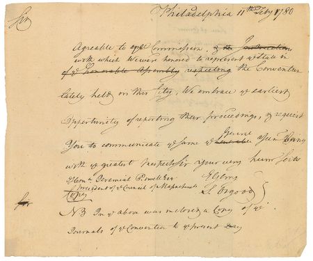 Lot #179 Massachusetts: Elbridge Gerry Handwritten Letters Signed - Image 1