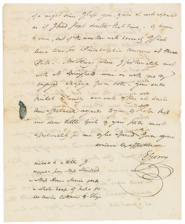 Lot #179 Massachusetts: Elbridge Gerry Handwritten Letters Signed - Image 4