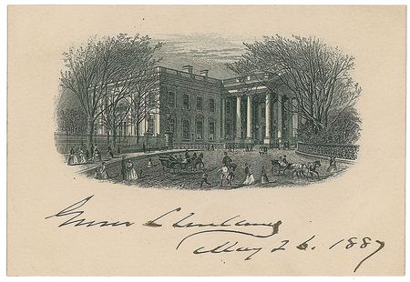 Lot #49 Grover Cleveland White House Engraving