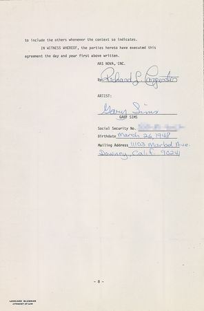 Lot #672 The Carpenters Signed Document - Image 2