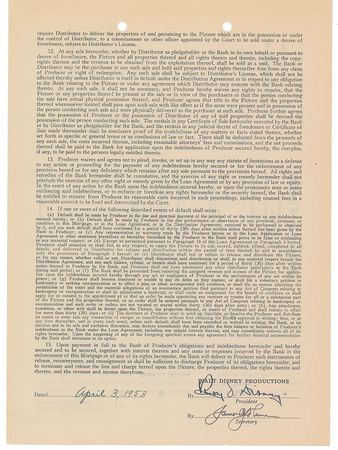 Lot #513 Roy O. Disney - Image 2