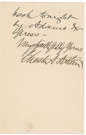 Lot #47 Chester Arthur Handwritten Letter Signed - Image 2