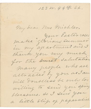 Lot #403 Varina Davis: ?My husband?s autographs are extremely rare: though thousands are sold, they are mine? - Image 1