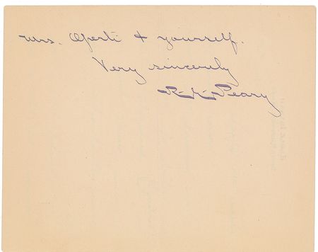 Lot #376 Robert E. Peary Handwritten Letter Signed - Image 3