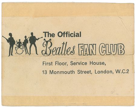 Lot #609 Beatles: Official 1964 fan club card from John, Paul, and George - Image 2
