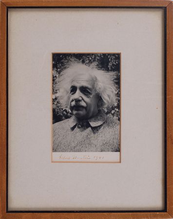 Lot #282 Albert Einstein Signed Photograph - Image 1