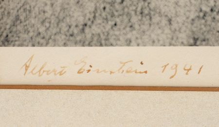 Lot #282 Albert Einstein Signed Photograph - Image 2