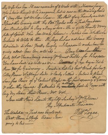 Lot #257 Stamp Act: William Logan Handwritten Letter Signed - Image 2