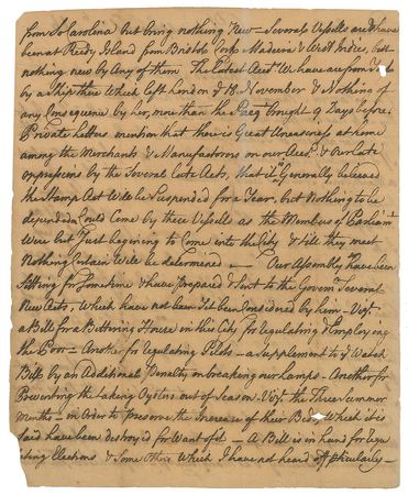 Lot #257 Stamp Act: William Logan Handwritten Letter Signed - Image 3