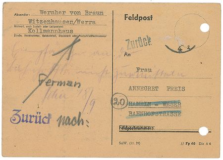 Lot #487 Wernher von Braun Typed Notes Signed - Image 2