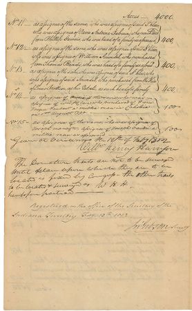 Lot #21 William Henry Harrison Signed Document - Image 2