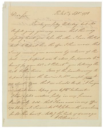 Lot #218 Thomas FitzSimons - Image 1
