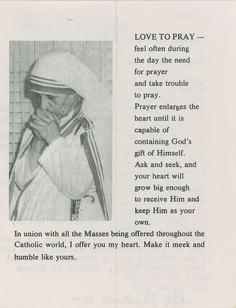 Lot #300 Mother Teresa Typed Letter Signed - Image 2