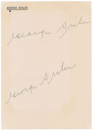 Lot #869 George Sisler - Image 2