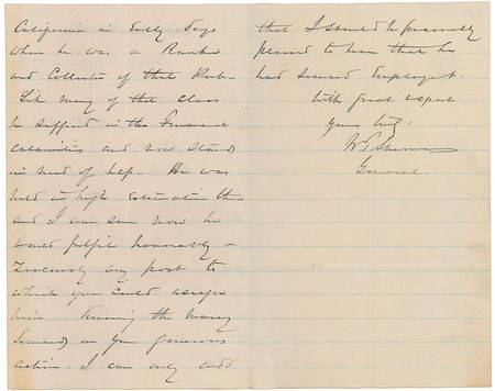 Lot #407 William T. Sherman Handwritten Letter Signed - Image 2