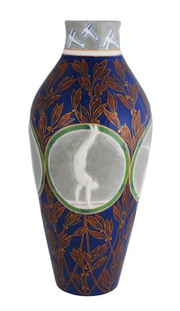 Lot #3014 Paris 1924 Summer Olympics Set of Two Sevres Vases - Image 9