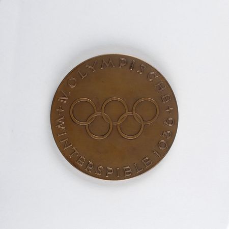 Lot #3030 Garmisch 1936 Winter Olympics Winner?s Medal Prototype - Image 1