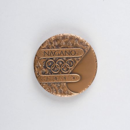 Lot #3090 Nagano 1998 Winter Olympics Participation Medal - Image 1