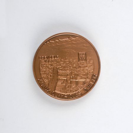 Lot #3052 Grenoble 1968 Winter Olympics Participation Medal - Image 2