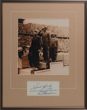 Lot #3034 Jesse Owens Signature - Image 1
