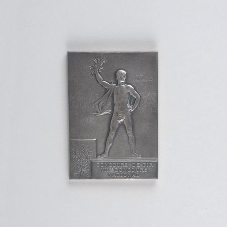 Lot #3002 Paris 1900 Summer Olympics Silvered Bronze Winner’s Medal - Image 2