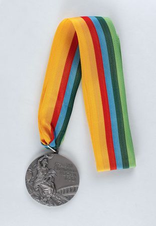 Lot #3069 Moscow 1980 Summer Olympics Silver Winner’s Medal - Image 3