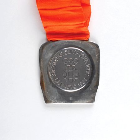 Lot #3074 Sarajevo 1984 Winter Olympics Silver Winner?s Medal - Image 1