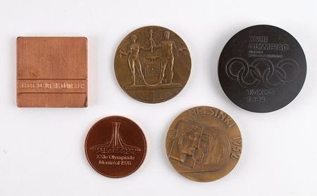 Lot #3102 Summer Participation Medal Collection: 1928 Amsterdam, 1952 Helsinki, 1964 Tokyo, 1968 Mexico City, 1976 Montreal - Image 2