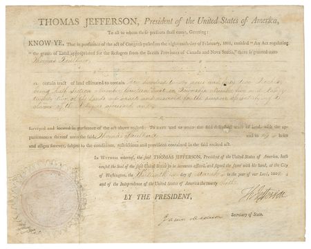 Lot #10 Thomas Jefferson and James Madison: A