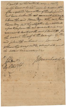 Lot #288 John Marshall Signed Document - Image 3