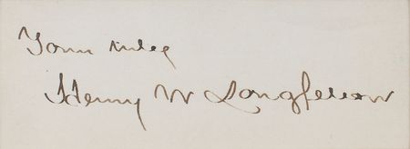 Lot #650 Henry Wadsworth Longfellow - Image 1