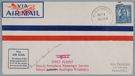 Lot #582 Amelia Earhart Airmail Cover - Image 1